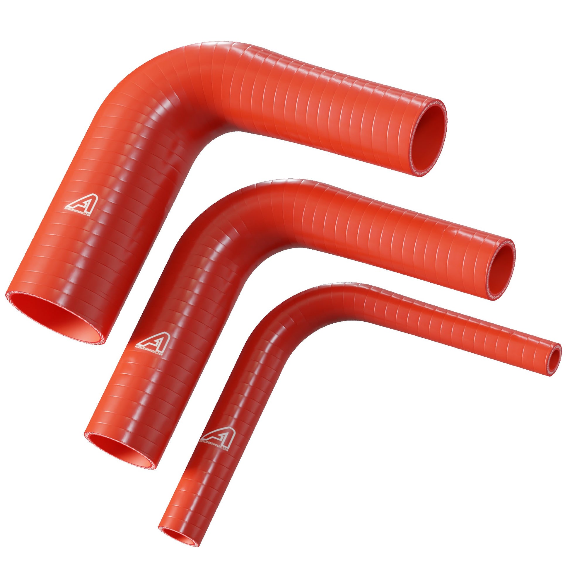 90 Degree Reducing Red Silicone Elbow Hose Silicone Hose Auto Silicone Hoses