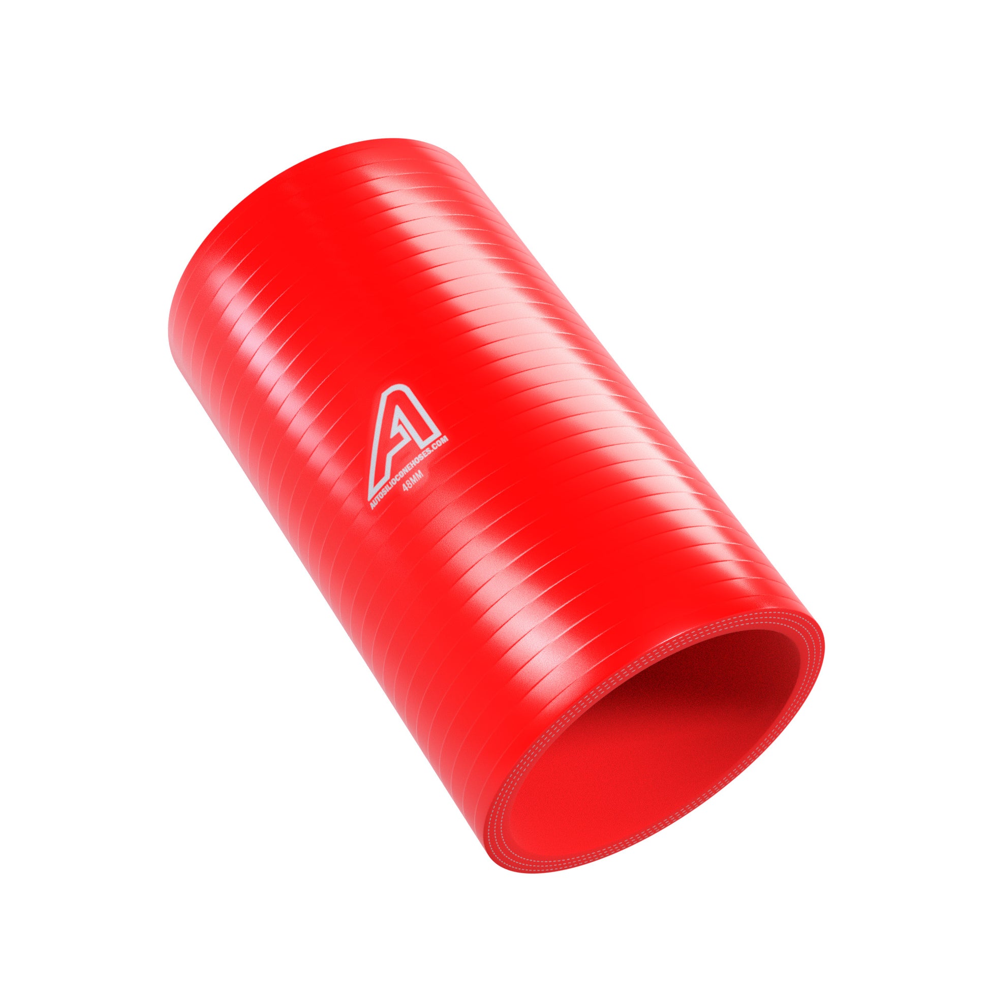 48mm ID Silicone Air & Water Hose Joiner Motor Vehicle Engine Parts Auto Silicone Hoses 50mm Red 