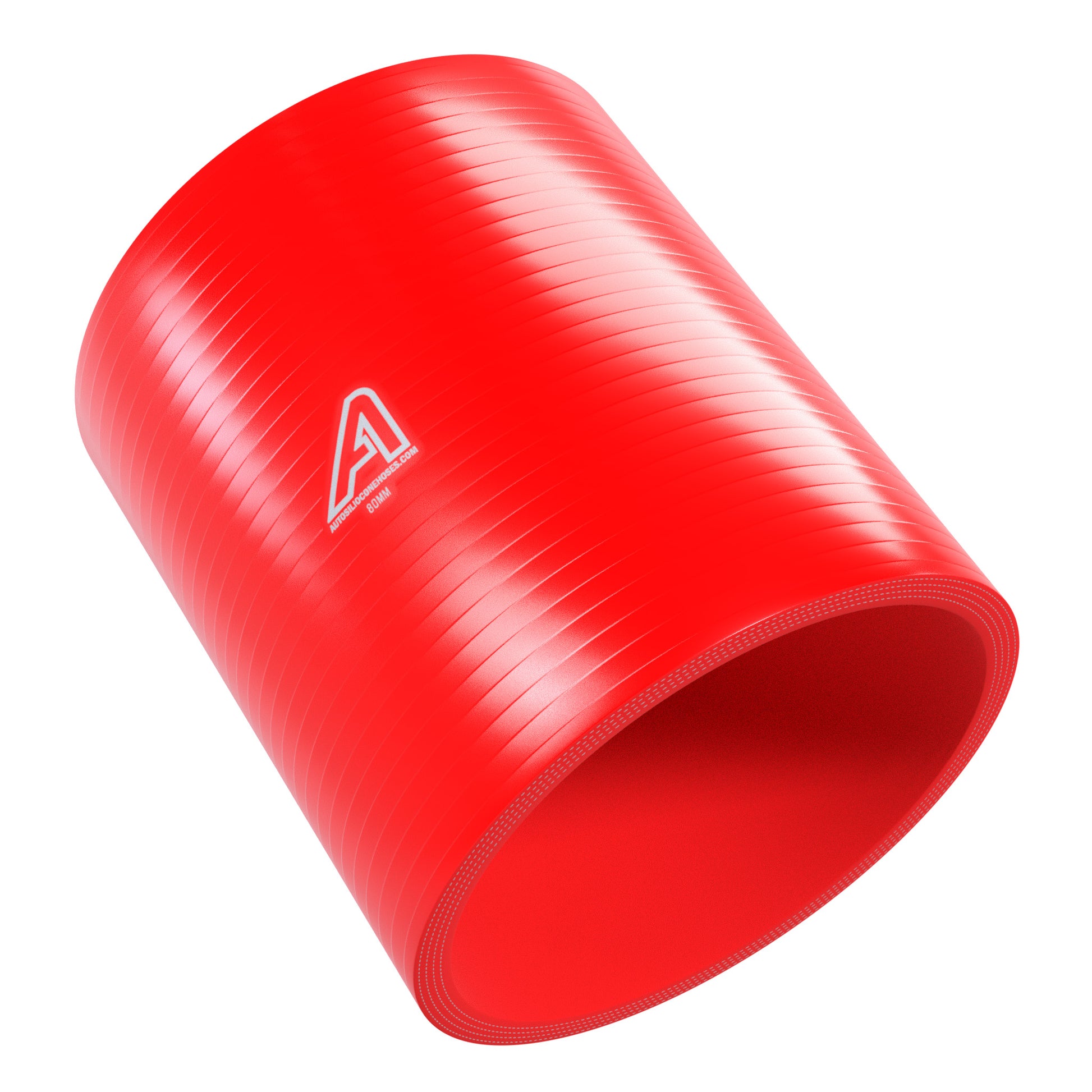 80mm ID Silicone Air & Water Hose Joiner Motor Vehicle Engine Parts Auto Silicone Hoses 50mm Red 