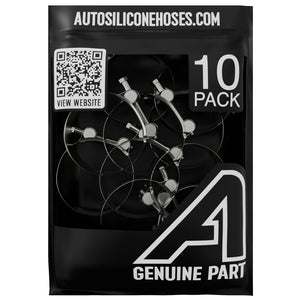 T Bolt Hose Clamp - 10 Pack Motor Vehicle Engine Parts Auto Silicone Hoses W4 Stainless Steel 17mm>19mm