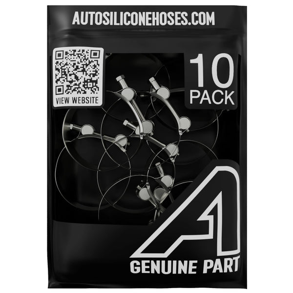 T Bolt Hose Clamp - 10 Pack Motor Vehicle Engine Parts Auto Silicone Hoses W4 Stainless Steel 17mm>19mm