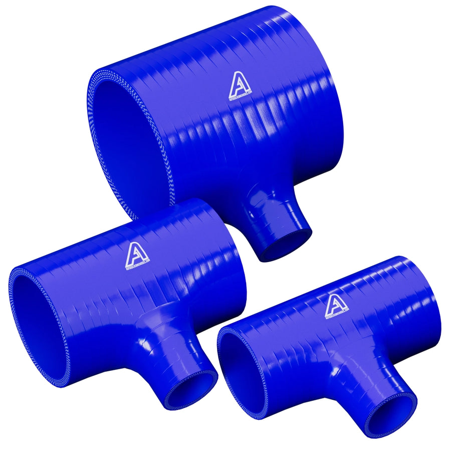 Silicone T-Piece Connector &ndash; Blue