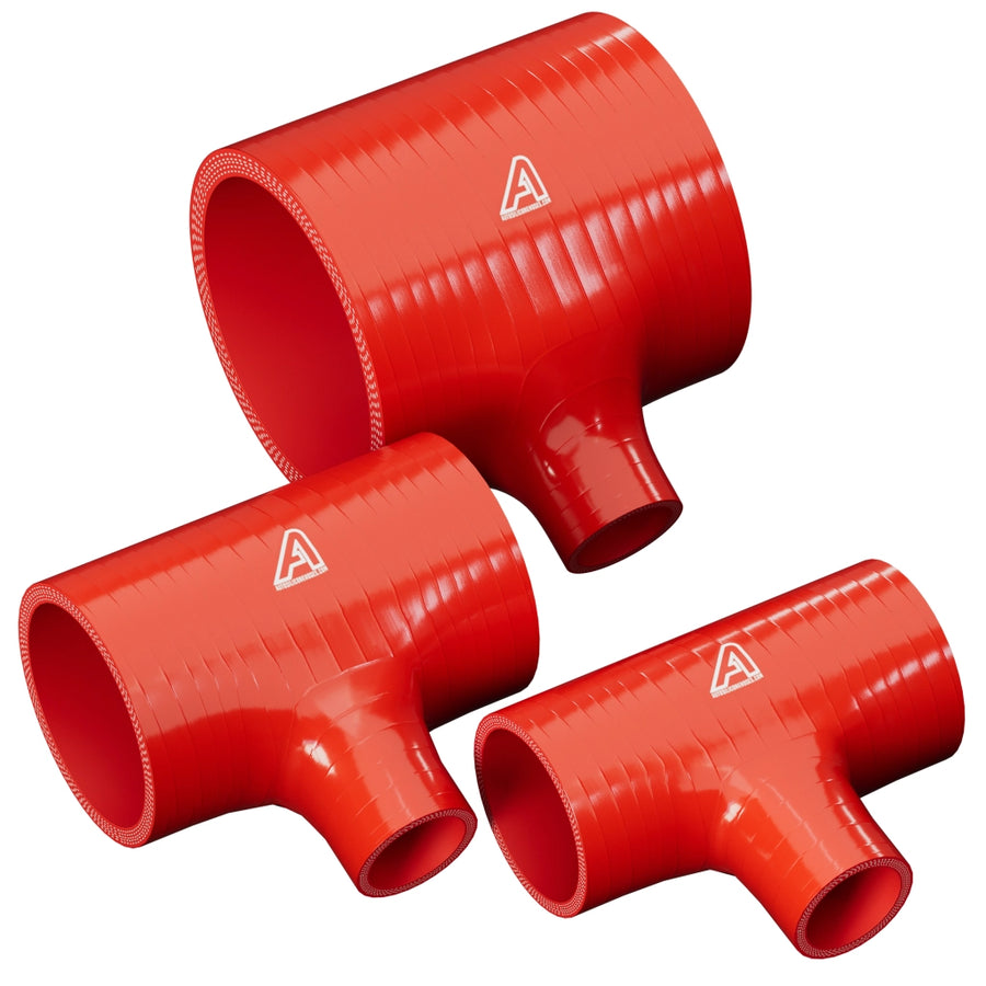 Silicone T-Piece Connector &ndash; Red