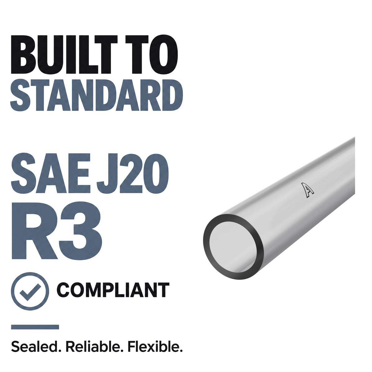 Silicone Vacuum Hose - Clear - Built to SAE J20 R3
