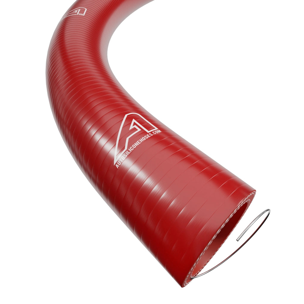 1 Metre SuperFlex Wire Reinforced Silicone Silicone Hose Auto Silicone Hoses 6mm Red
