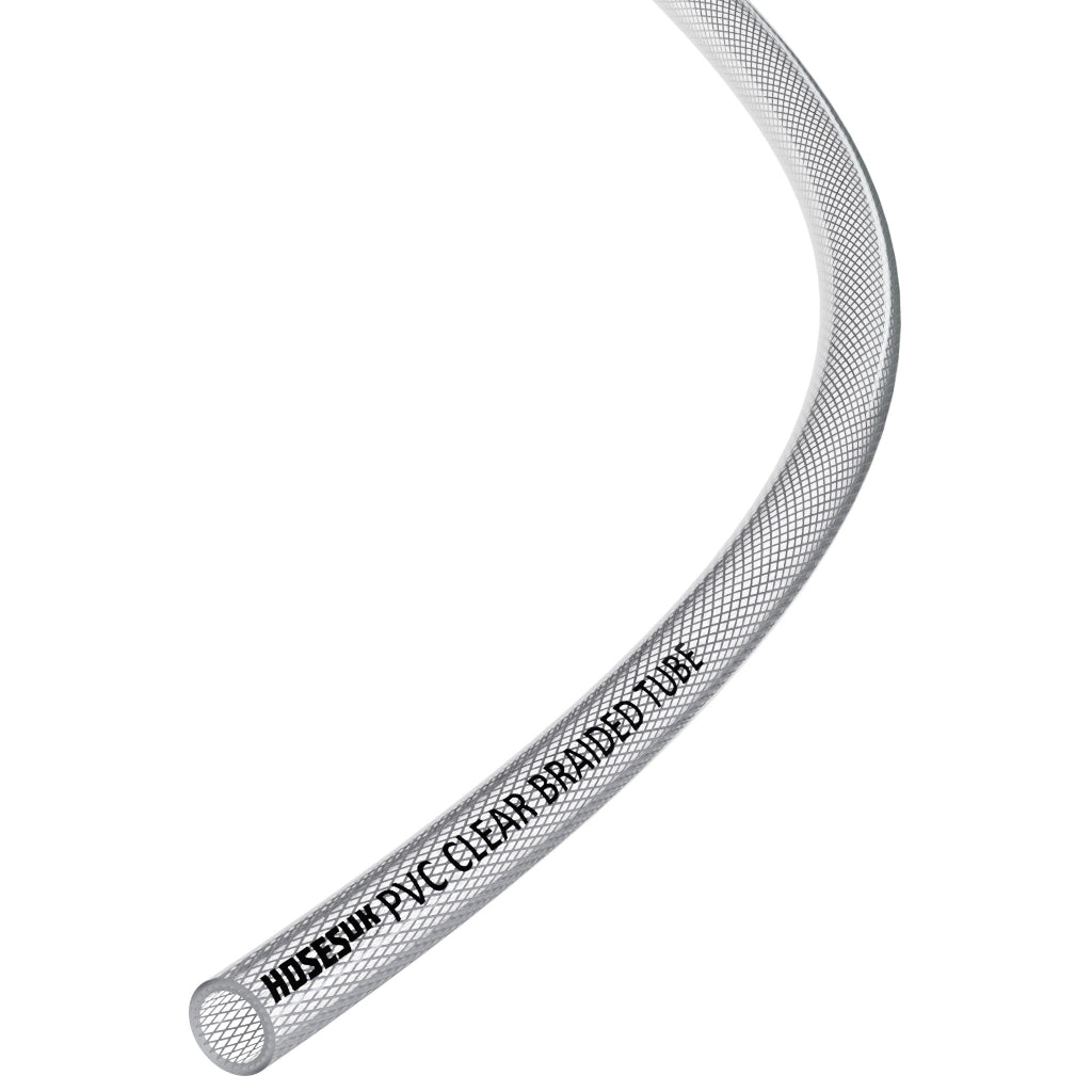 PVC Reinforced Clear Hose PVC Hoses Hoses UK 8mm 1 Metre