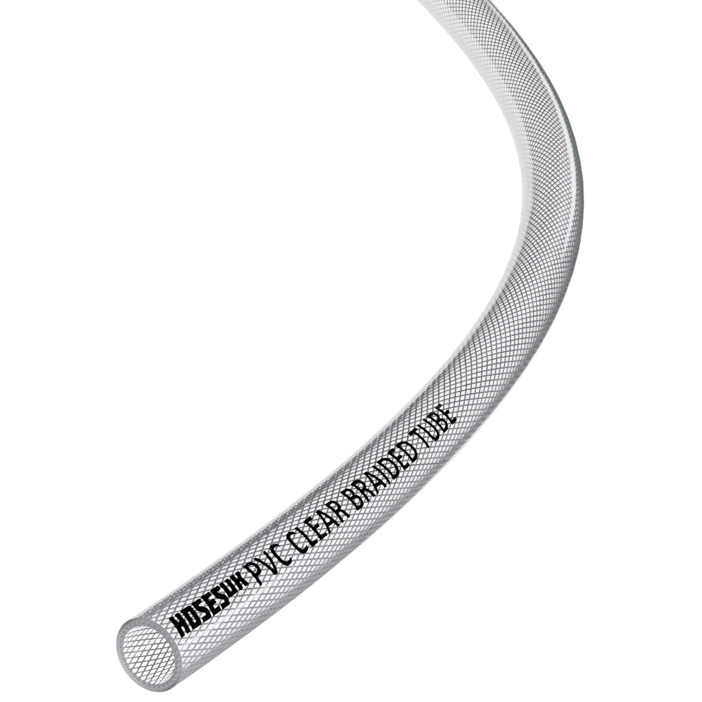 PVC Reinforced Clear Hose PVC Hoses Hoses UK 10mm 1 Metre