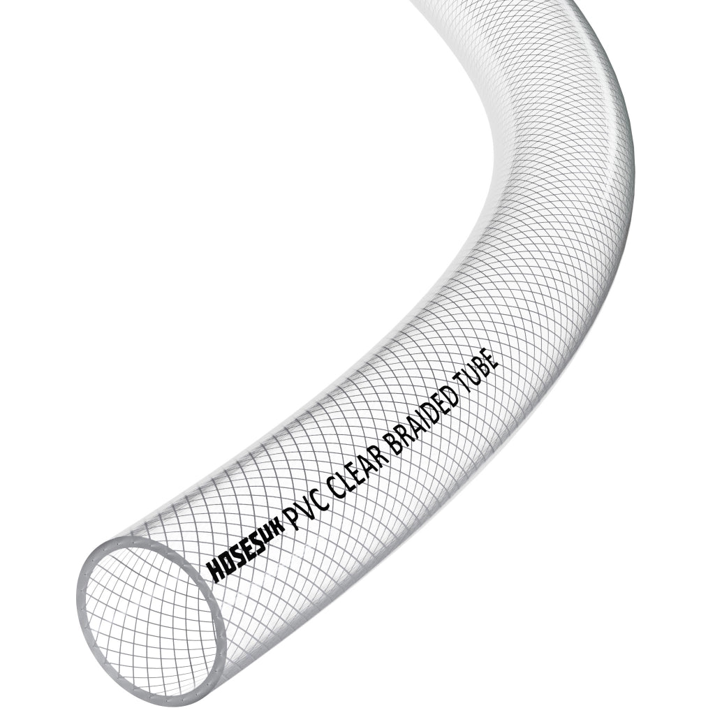 PVC Reinforced Clear Hose PVC Hoses Hoses UK 25mm 1 Metre