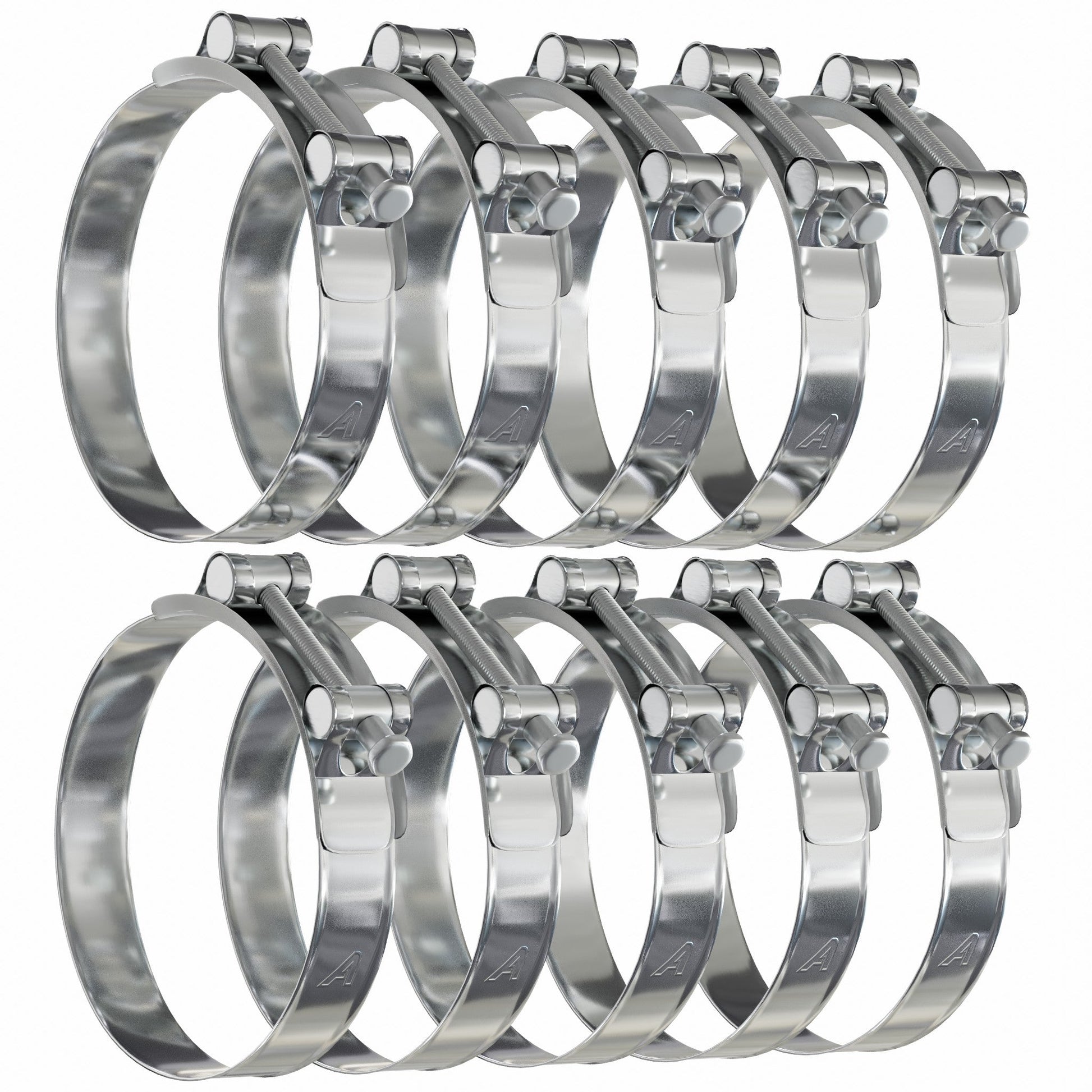 T Bolt Hose Clamp - 100 Pack Motor Vehicle Engine Parts Auto Silicone Hoses   