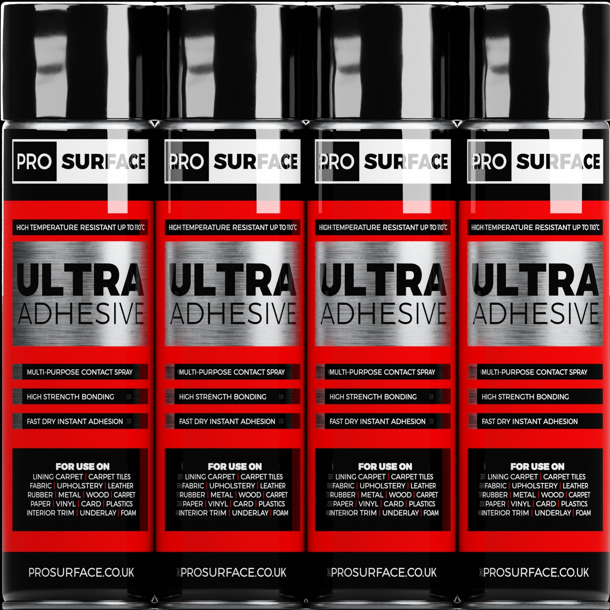 Ultra Adhesive - High Temperature Multi-Purpose Contact Spray 500ml  Pro Surface   