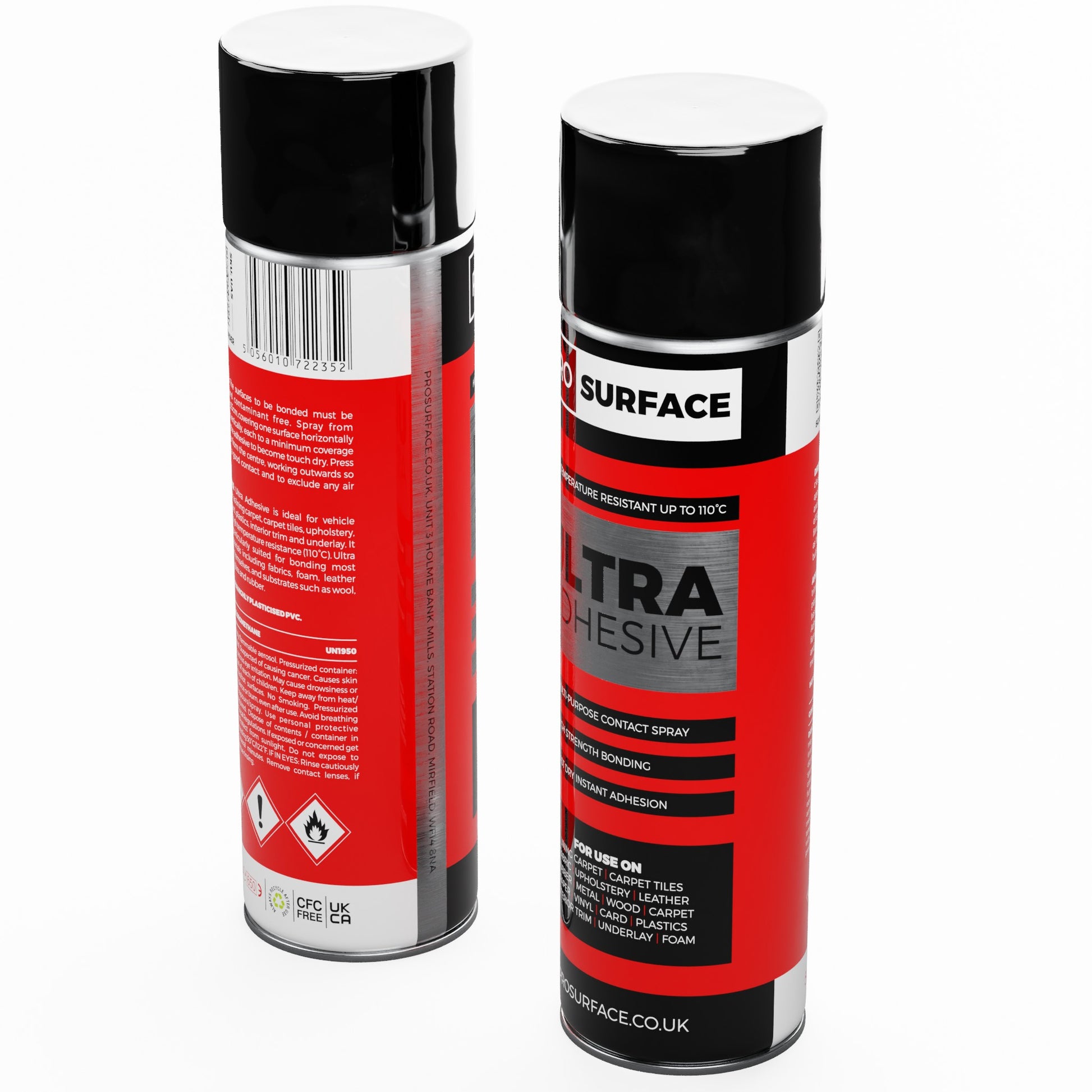 Ultra Adhesive - High Temperature Multi-Purpose Contact Spray 500ml  Pro Surface   