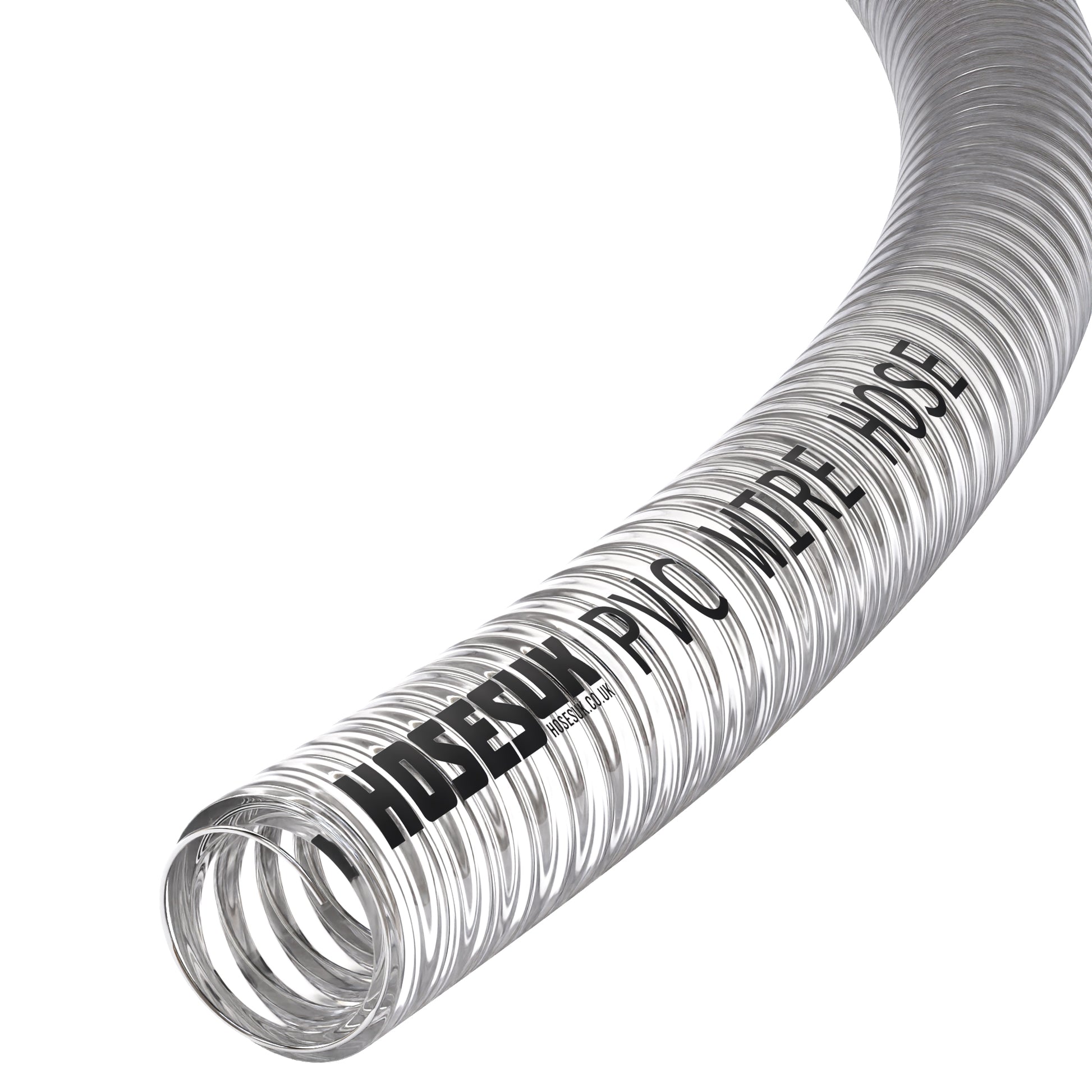 25mm ID PVC Wire Reinforced Clear Hose PVC Hoses Hoses UK