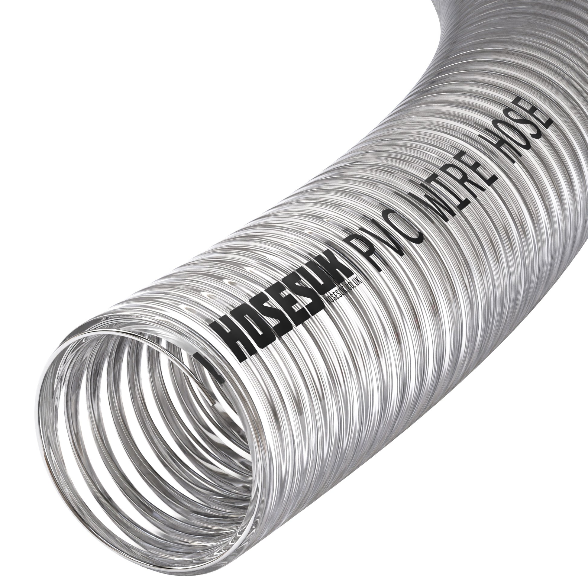 51mm ID PVC Wire Reinforced Clear Hose PVC Hoses Hoses UK