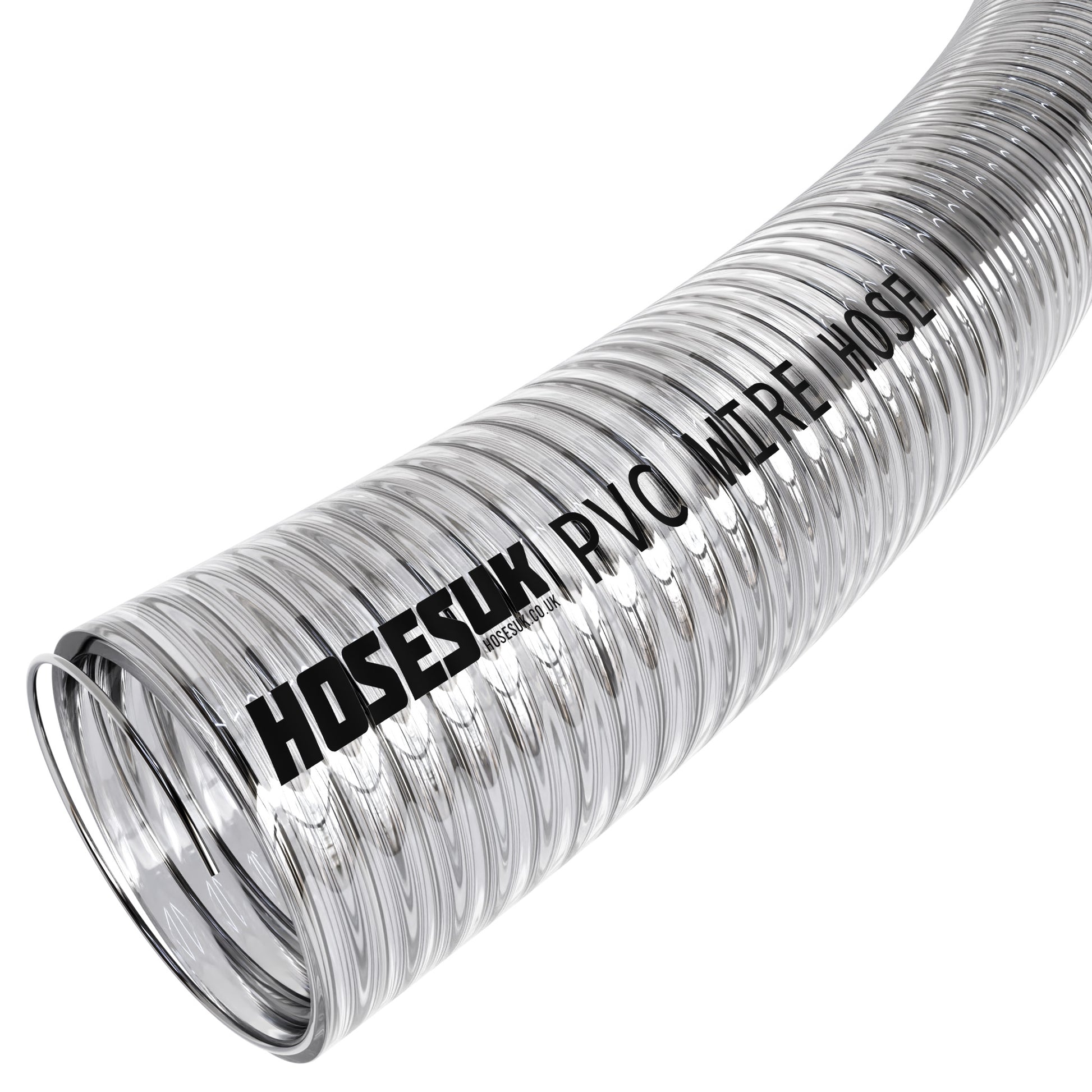 25mm ID PVC Wire Reinforced Clear Hose PVC Hoses Hoses UK