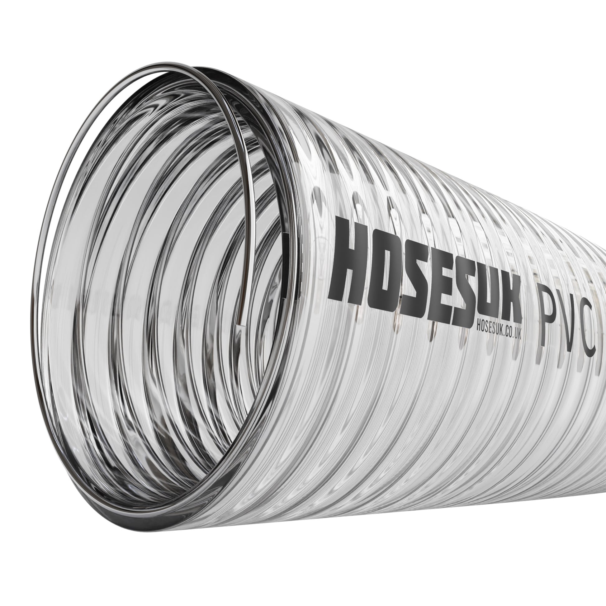 10mm ID PVC Wire Reinforced Clear Hose Hoses UK