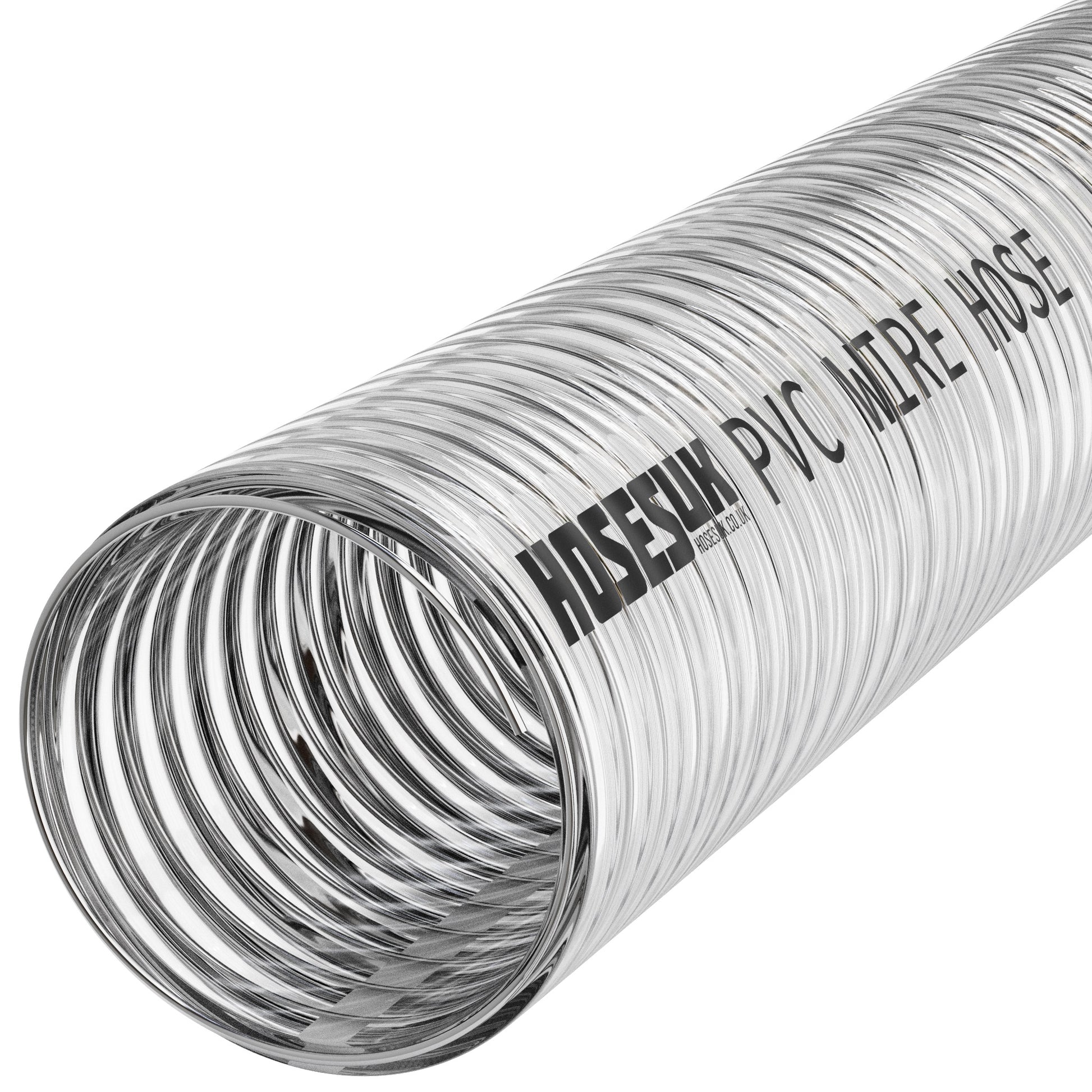 10mm ID PVC Wire Reinforced Clear Hose Hoses UK