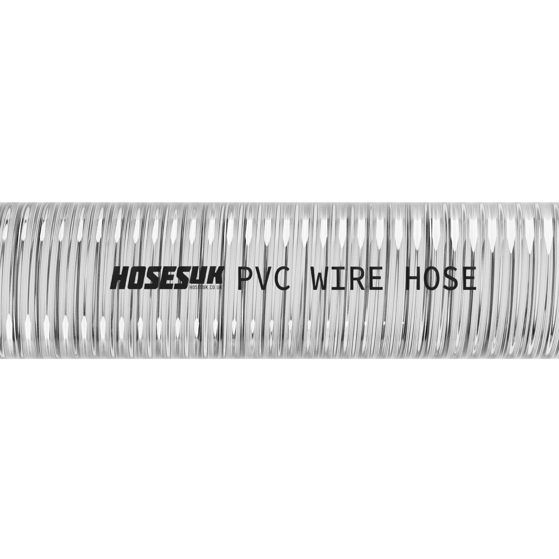 10mm ID PVC Wire Reinforced Clear Hose Hoses UK