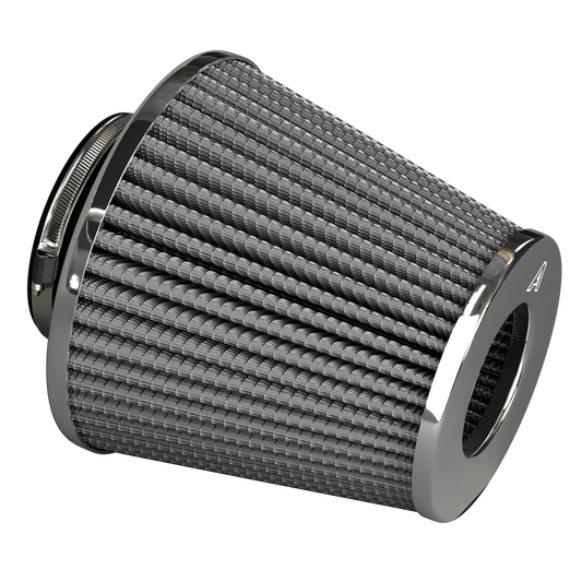 Twin Cone Air Filter - Grey  Auto Silicone Hoses   