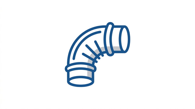 Icon: 90 degree reinforced silicone elbow hose