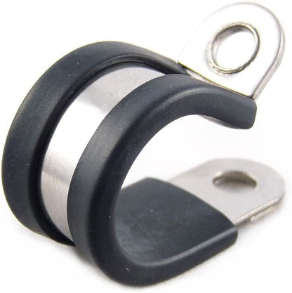 Rubber Lined P Clips Auto Silicone Hoses 5mm 1 Clip