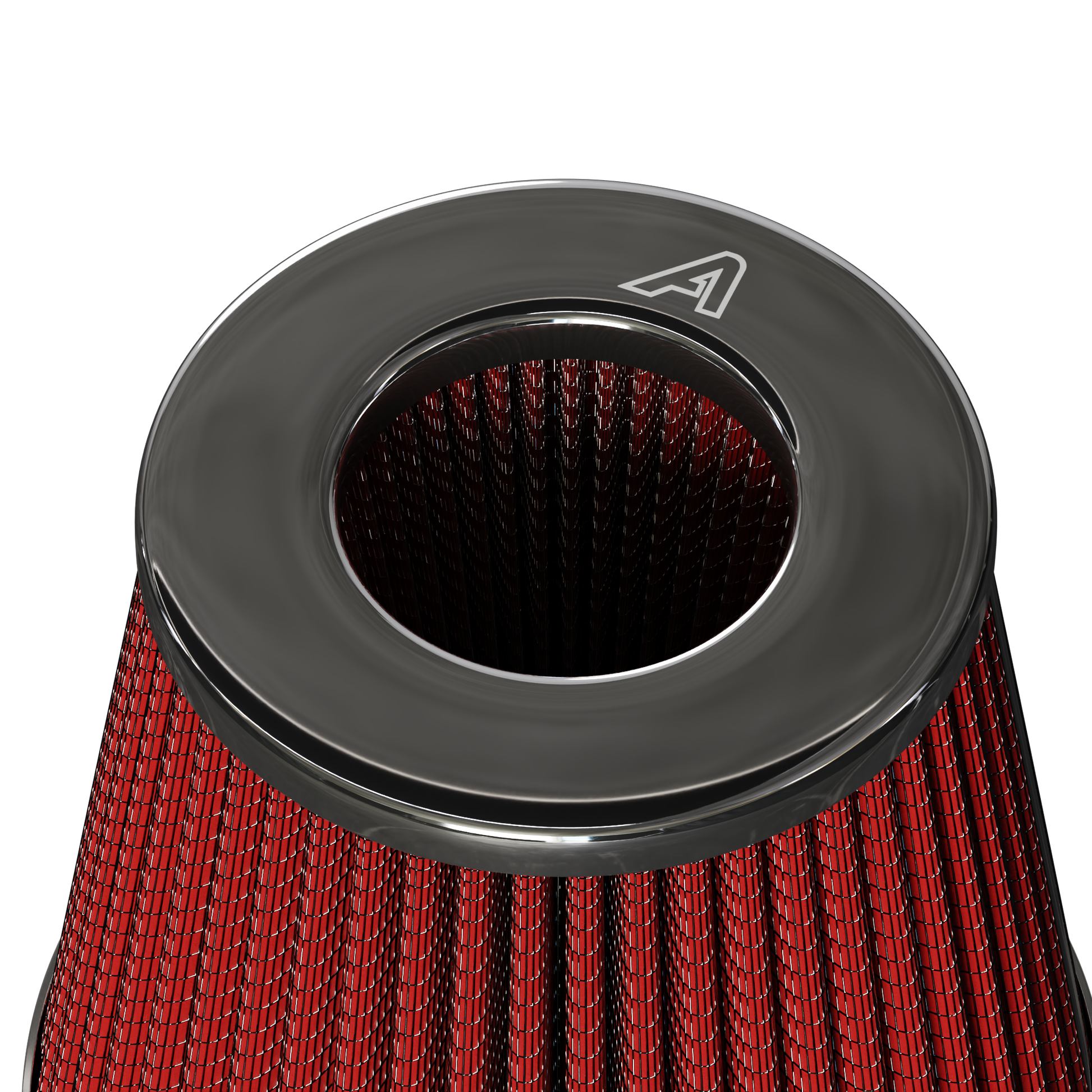 Twin Cone Air Filter - Red  Auto Silicone Hoses   