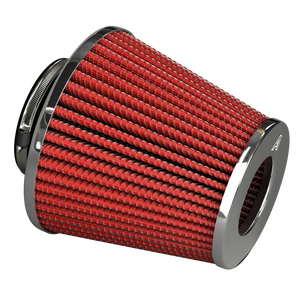 Twin Cone Air Filter - Red  Auto Silicone Hoses   