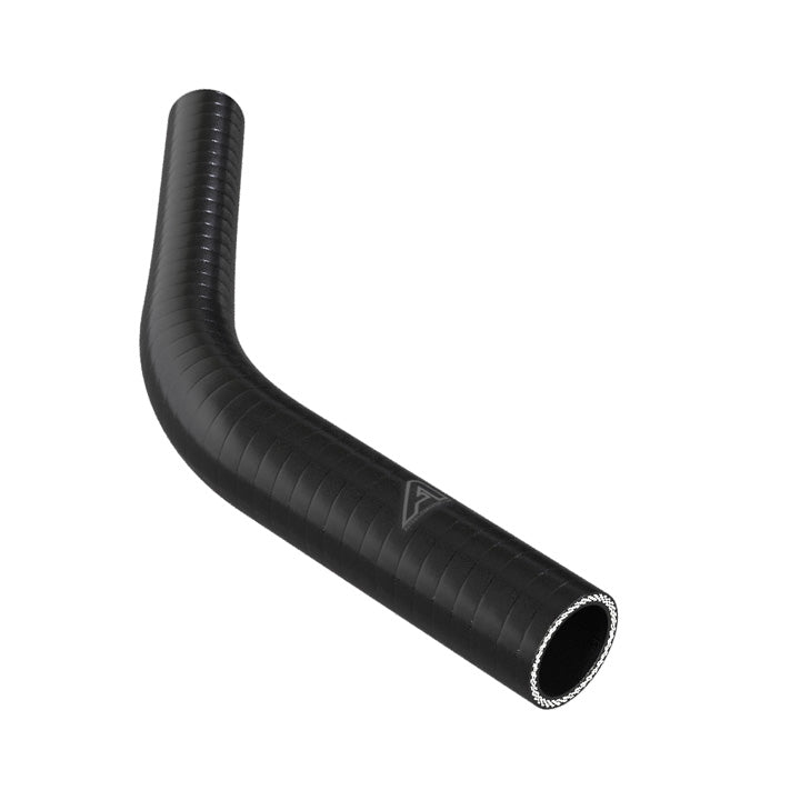 45 Degree Reducing Black Silicone Elbow Hose Silicone Hose Auto Silicone Hoses 38mm To 25mm Black