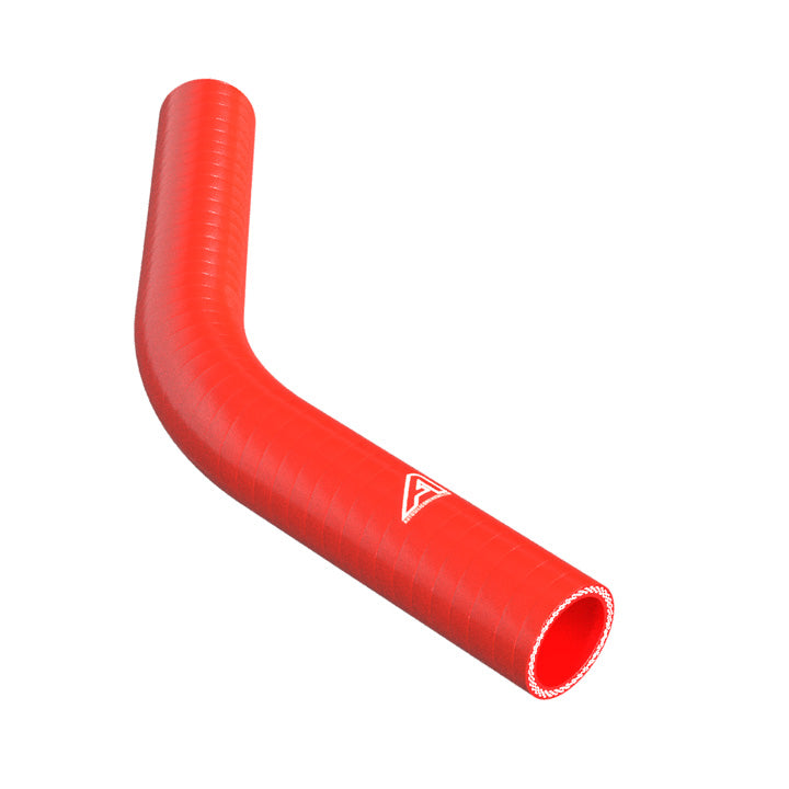 45 Degree Reducing Red Silicone Elbow Silicone Hose Auto Silicone Hoses 38mm To 35mm Red