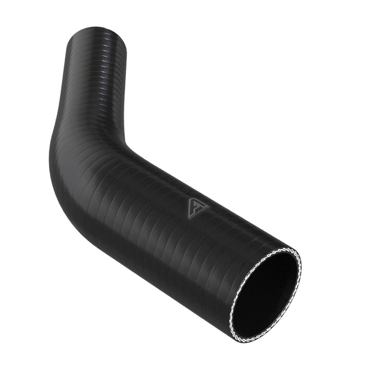 45 Degree Reducing Black Silicone Elbow Hose Silicone Hose Auto Silicone Hoses 76mm To 51mm Black