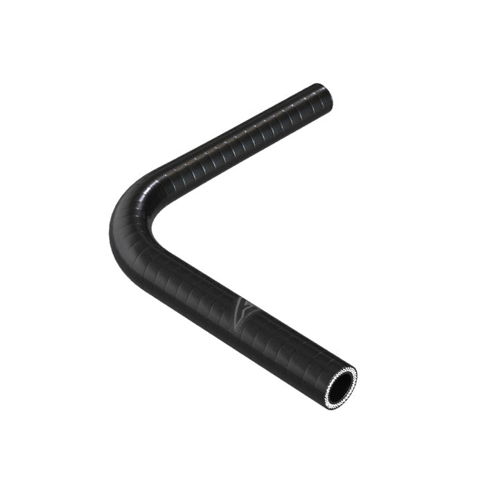 90 Degree Reducing Black Silicone Elbow Hose Silicone Hose Auto Silicone Hoses 19mm To 13mm Black