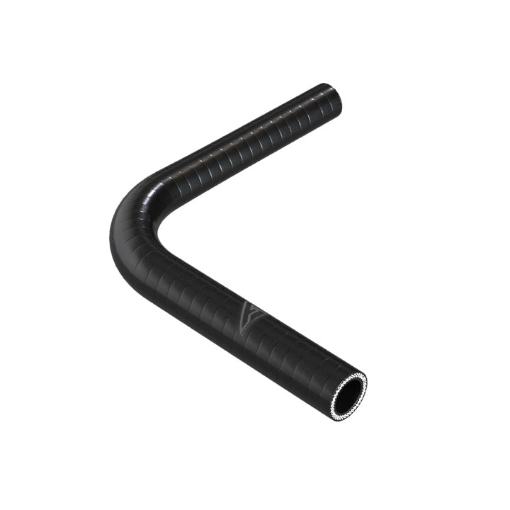 90 Degree Reducing Black Silicone Elbow Hose Silicone Hose Auto Silicone Hoses 22mm To 16mm Black