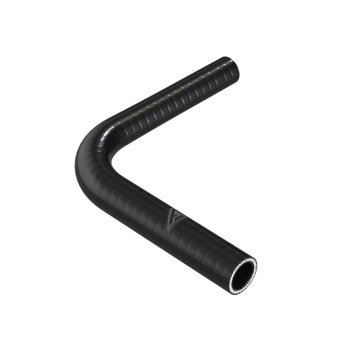 90 Degree Reducing Black Silicone Elbow Hose Silicone Hose Auto Silicone Hoses 25mm To 19mm Black