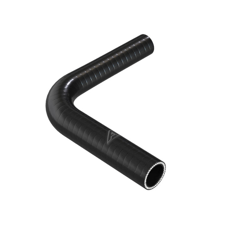 90 Degree Reducing Black Silicone Elbow Hose Silicone Hose Auto Silicone Hoses 32mm To 25mm Black