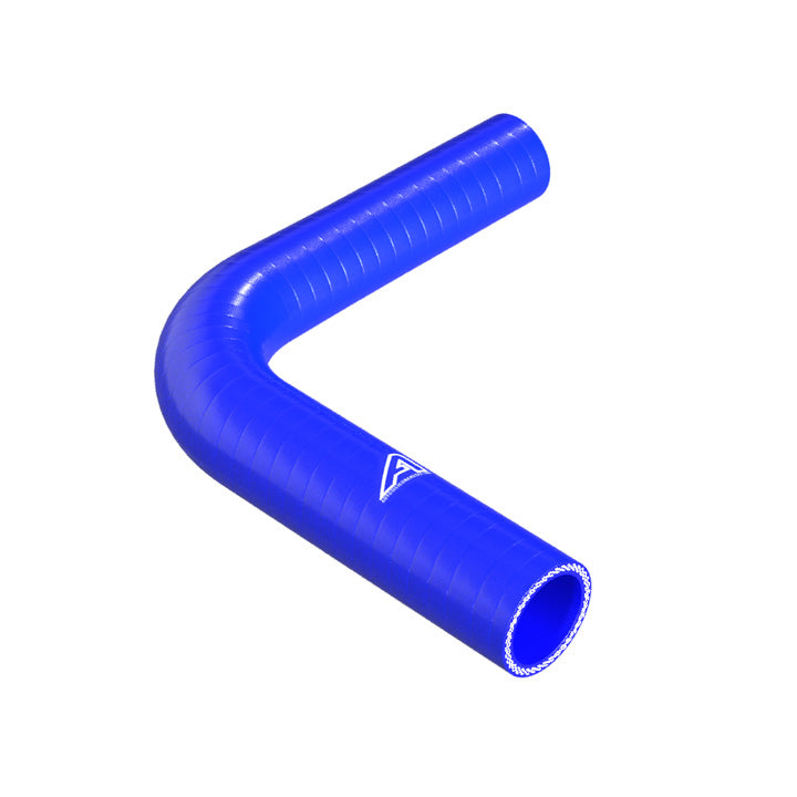 90 Degree Reducing Blue Silicone Elbow Hose Silicone Hose Auto Silicone Hoses 38mm To 32mm Blue