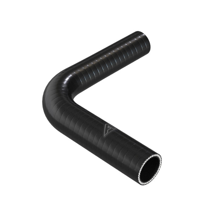 90 Degree Reducing Black Silicone Elbow Hose Silicone Hose Auto Silicone Hoses 38mm To 32mm Black