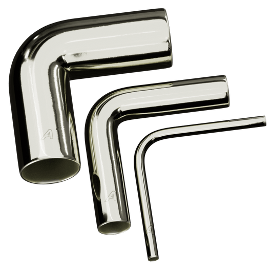 90 Degree Stainless Steel Elbow Metal Tubes Auto Silicone Hoses