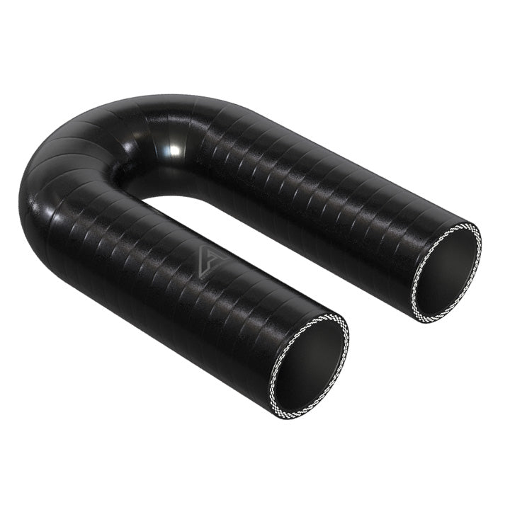 180 Degree Silicone Elbow Hose Motor Vehicle Engine Parts Auto Silicone Hoses 48mm Black 