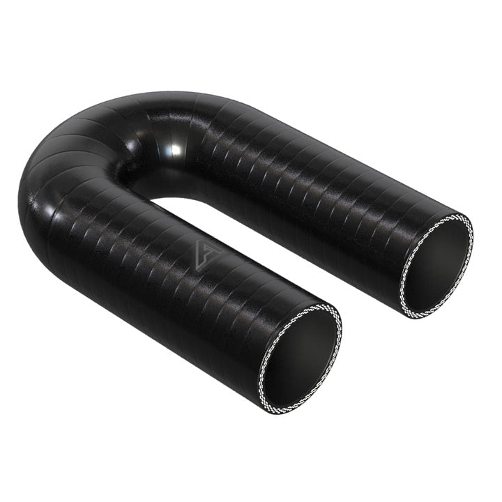 180 Degree Silicone Elbow Hose Motor Vehicle Engine Parts Auto Silicone Hoses 54mm Black 