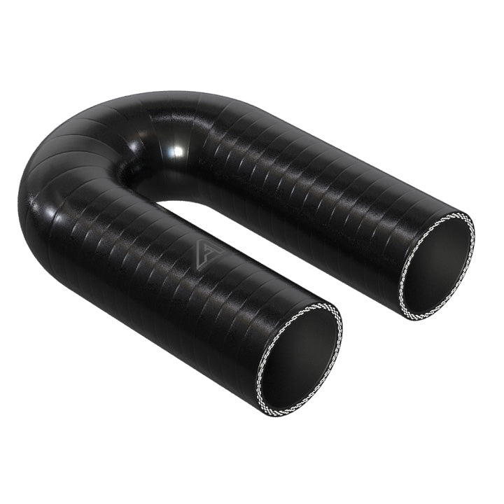 180 Degree Silicone Elbow Hose Motor Vehicle Engine Parts Auto Silicone Hoses 57mm Black 