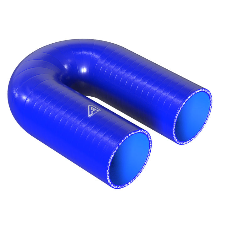 180 Degree Silicone Elbow Hose Motor Vehicle Engine Parts Auto Silicone Hoses 76mm Blue 