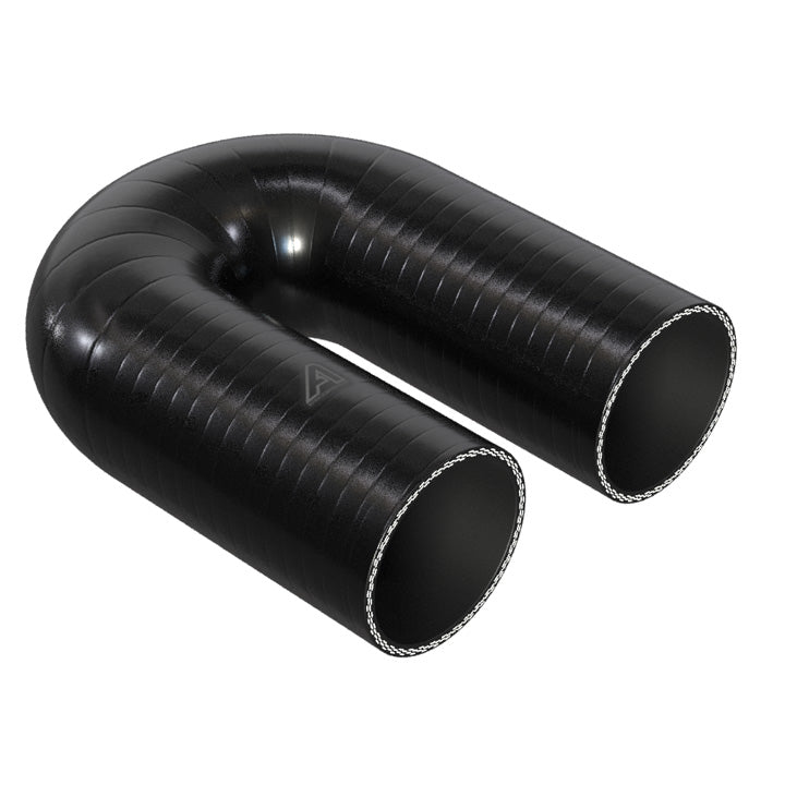 180 Degree Silicone Elbow Hose Motor Vehicle Engine Parts Auto Silicone Hoses 80mm Black 